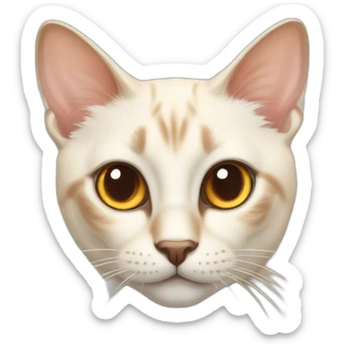 Flamepoint siamese cat sticker