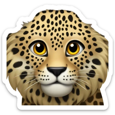 Corazon con diseño de leopardo sticker