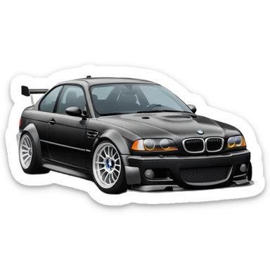 bmw m3 e46 drifting sticker