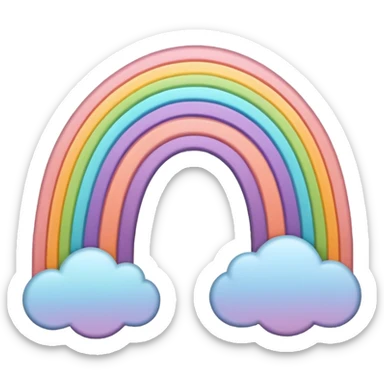 Boho rainbow sticker