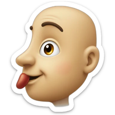 Extra long Pinocchio nose ￼ sticker