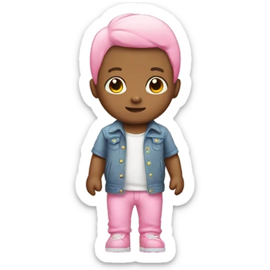 Pink sonny angel sticker