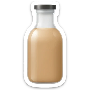 bottle of candy cane coffee creamer sticker