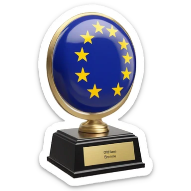 european-union-flag on trophee circle sticker