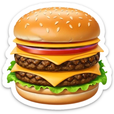 Hamburger sticker