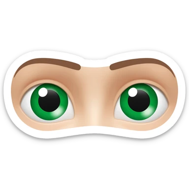 Ojos verdes sticker