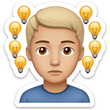 image, where developer think about something sticker