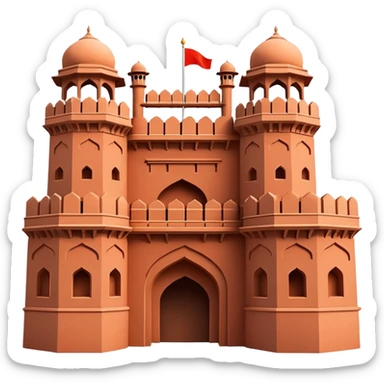 Red fort sticker