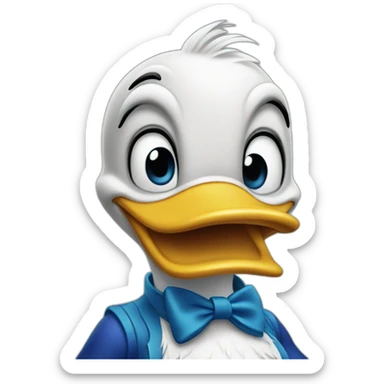 party donald duck sticker