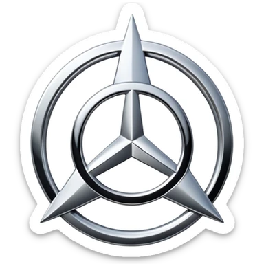 Mercedes benz logo sticker