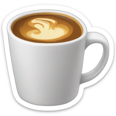 coffee cup overflowing sticker