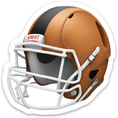 Football helmet sticker