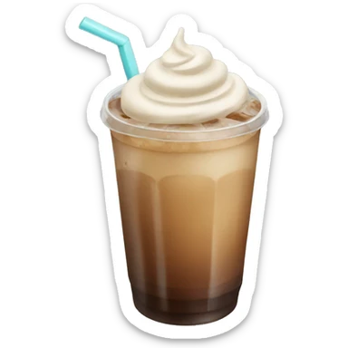 Iced coffee sticker