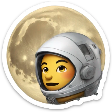 Bitcoin to the moon sticker