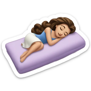 Sleeping brunette beauty Disney sticker