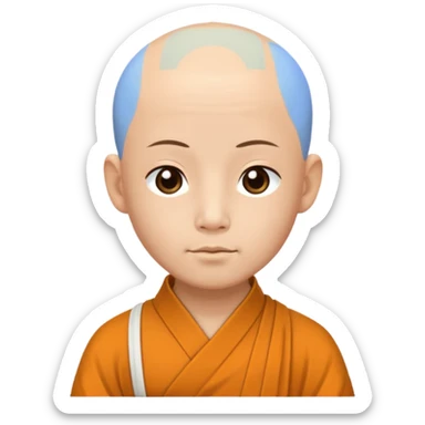 Zen monk sticker