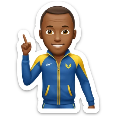 usain bolt with a 9.58 behind him sticker