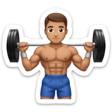 man lifting weights

 sticker