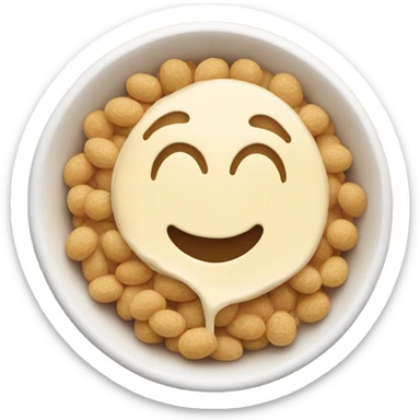 Bol con cereales y leche sticker