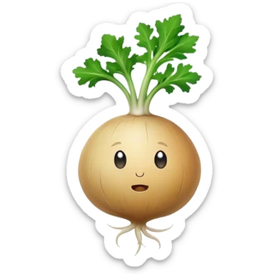 Turnip without leafs sticker