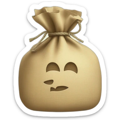 Una rata con una bolsa de dinero en la espalda  sticker