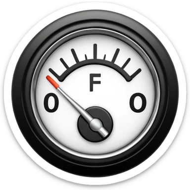 Fuel gage full sticker