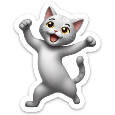 dancing cat sticker