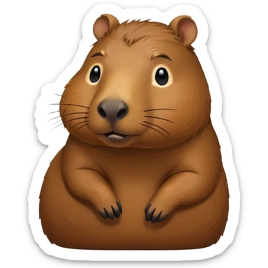 Capybara sticker