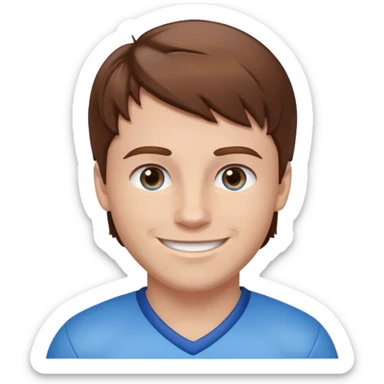 Super Bowl patriots football player number 10 brown hair pale blue eyes sticker