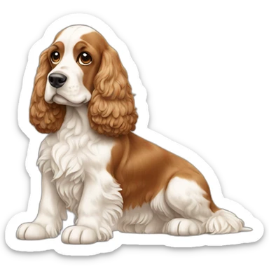 Dog-english-cocker-spaniel-full-body sticker