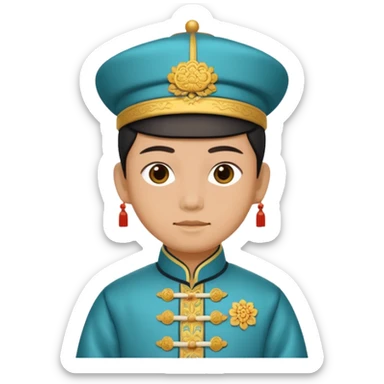 Qing dynasty sticker