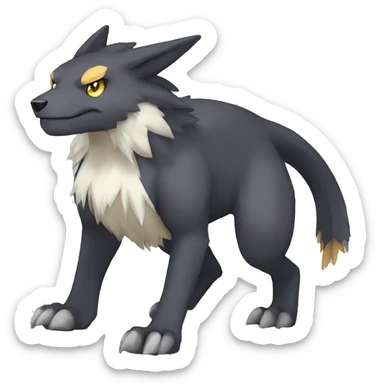 cute cool edgy Digimon-Fakemon-animal full body sticker