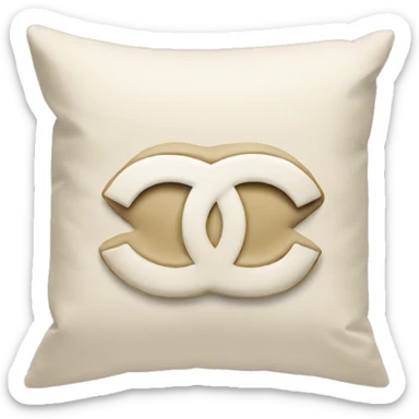 Chanel pillow beige sticker