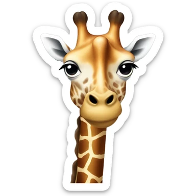 Giraffe with short neck sticker