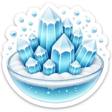 Salt Crystals sticker