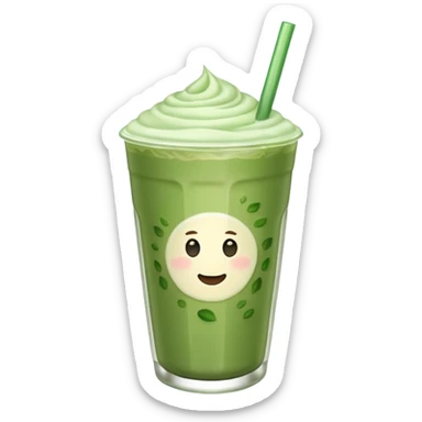 Iced Matcha Latte  sticker