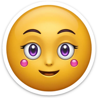 bola branco e roxa sticker