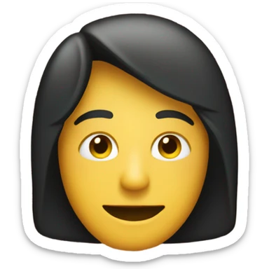 a black and red rectangle with a medium-sized yellow circle in the middle flag sticker