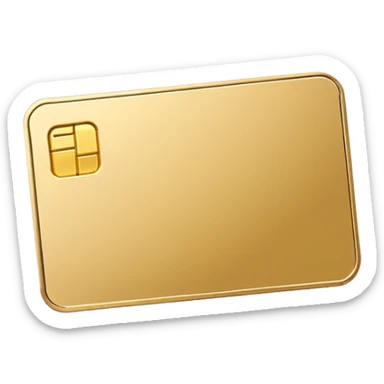 gold gift card sticker