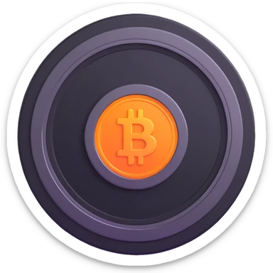 metallic futuristic $PORTAL crypto coin with a portal-like glow sticker