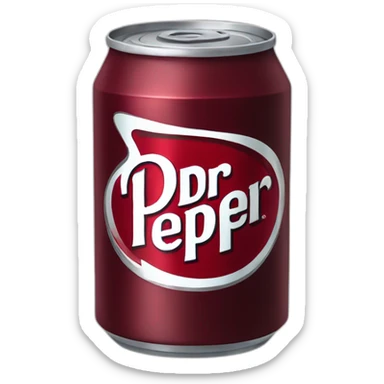 Dr pepper can icon sticker