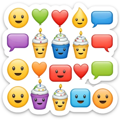 Happy birthday note stickers  sticker