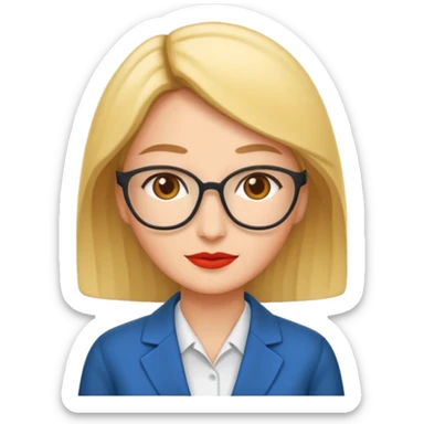 economist woman sticker