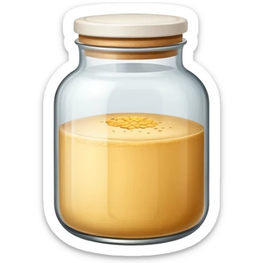 Poudre de farine dans un bocal  sticker