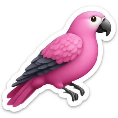 Pappagallo rosa sticker