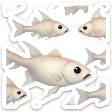 fish with body bitten off sticker