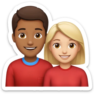 two people talking sticker