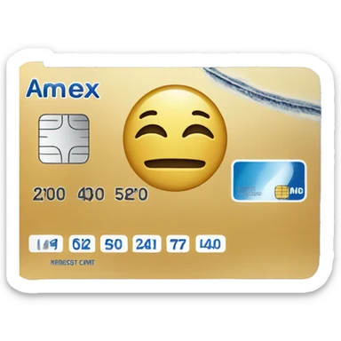 Amex card  sticker