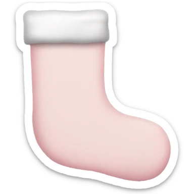 Three light pink Christmas stockings  sticker