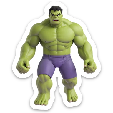 the hulk character sticker